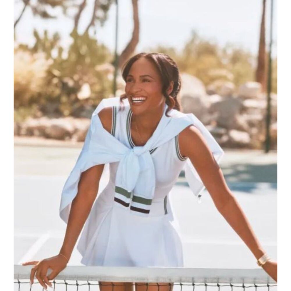Veronica Beard x Head Women's Deuce Pleated Tennis Skort Skirt XS NWT 100 White